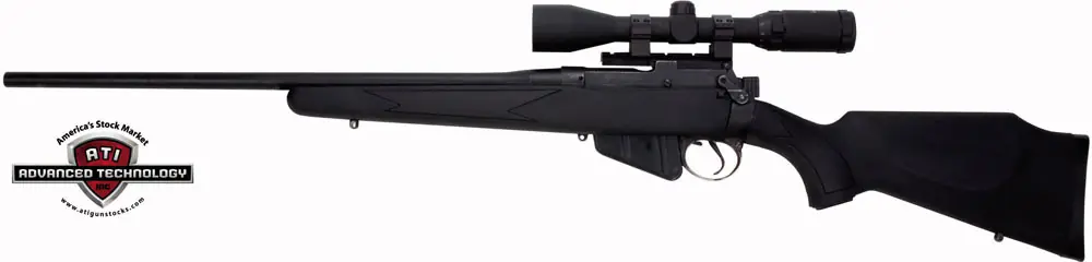 Post-1914 Black Synthetic Advanced Tech Stock for Enfield