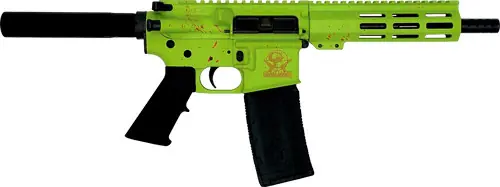 7.5" Nitride Zombie Splatter AR15 Pistol .223 Wylde