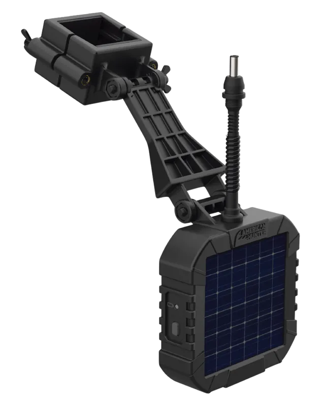 American Hunter Solar Panel for Feeder Kits with 6V Li-ion Battery - Black