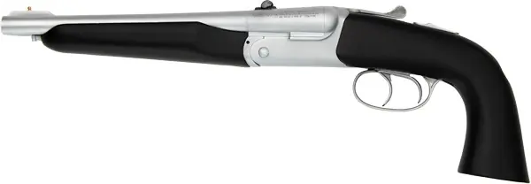 410 10.25" 3" Synthetic/MTE Stainless Steel Double Pedersoli Howdah Alaskan .45 LC