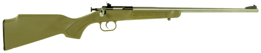 Crickett KSA2243 Youth .22 LR Rifle, 16.13" Stainless Barrel, Desert Tan Stock