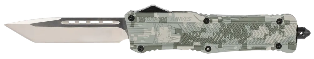 CobraTec CTK-1 Large OTF Tanto Knife with Army DigiCamo Handle and Glass Breaker