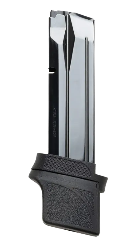 Xtech Tactical 22rd 9mm Magazine for FPC & M&P9 Compact - Black Stainless Steel