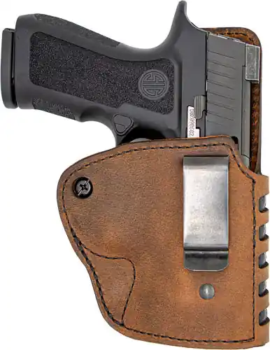 Versacarry Compound IWB Holster for SIG P365 in Brown Kydex Leather