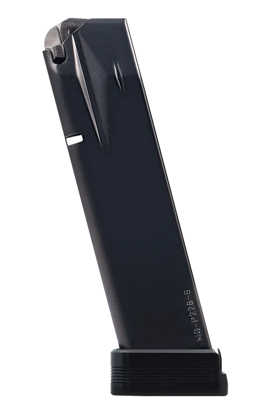 Mec-Gar 20-Round Extended 9mm Magazine for Sig P226 - Blued Carbon Steel with Anti-Friction Coating