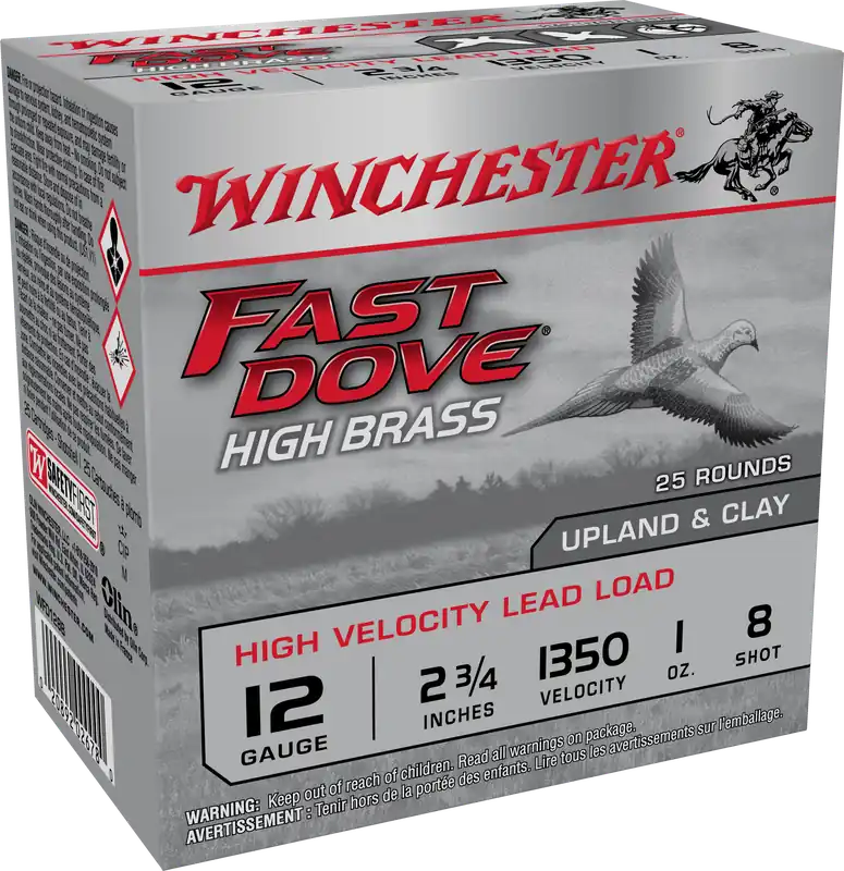 Winchester Fast Dove & Clay 12 Gauge Ammo - 25 Rounds per Box