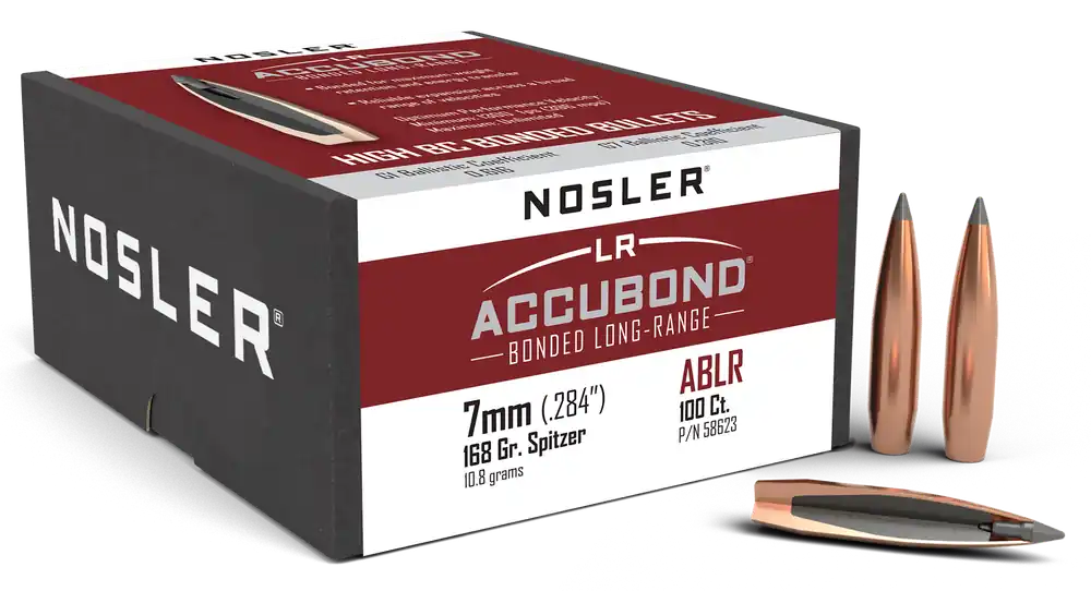 Nosler AccuBond Long Range 7mm 168gr Spitzer 100ct Box