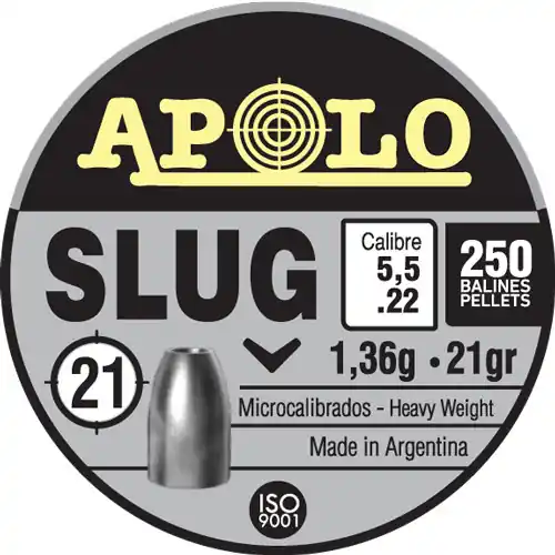 250 Pack Hatsan Apolo .22 Slug 21 Grain Ammunition