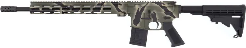 18" NIT BBL AR15 450 Bushmaster in Green Camo Finish