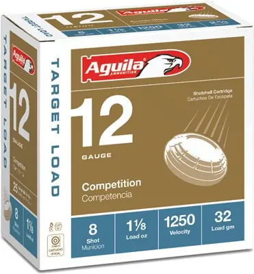 Aguila 12GA 2.75" Shotshells - 1-1/8oz #8, 250 Rounds Case