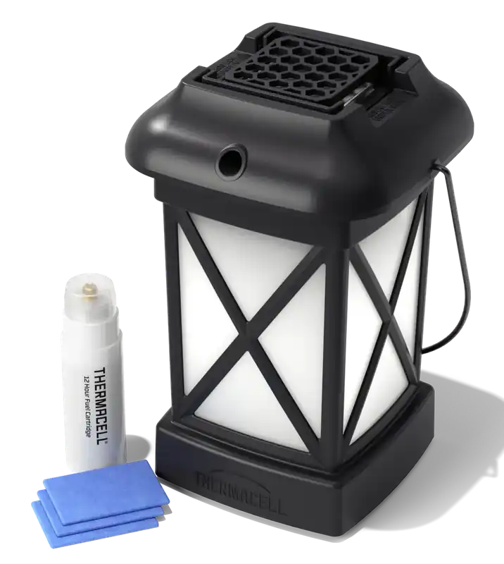 Thermacell MR9W Patio Shield Lantern - 15 ft Mosquito Repellent, Odorless & Effective for 12 Hours