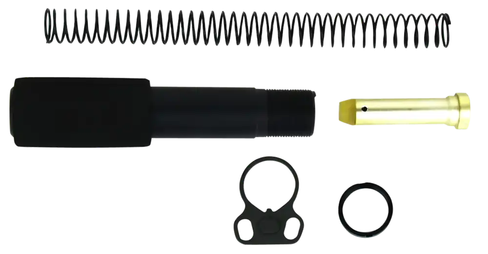 TacFire MAR049B Mil-Spec AR-15 Black Aluminum Pistol Buffer Tube Kit