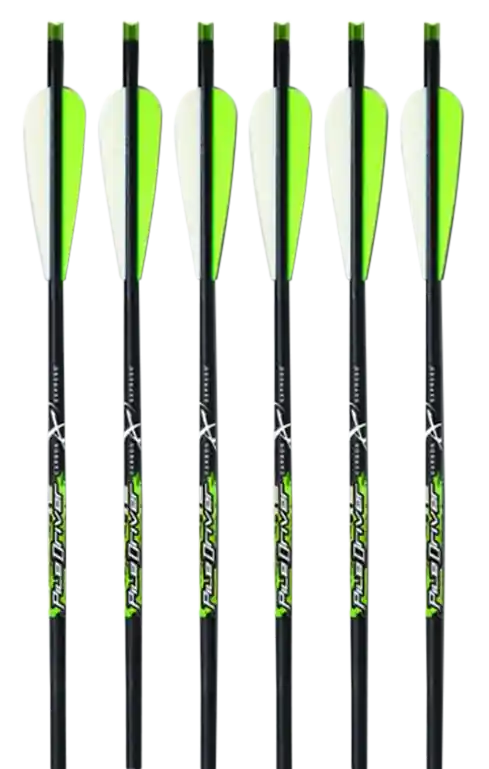 Carbon Express Piledriver 20" Crossbolt 6-Pack - Green Carbon Fiber