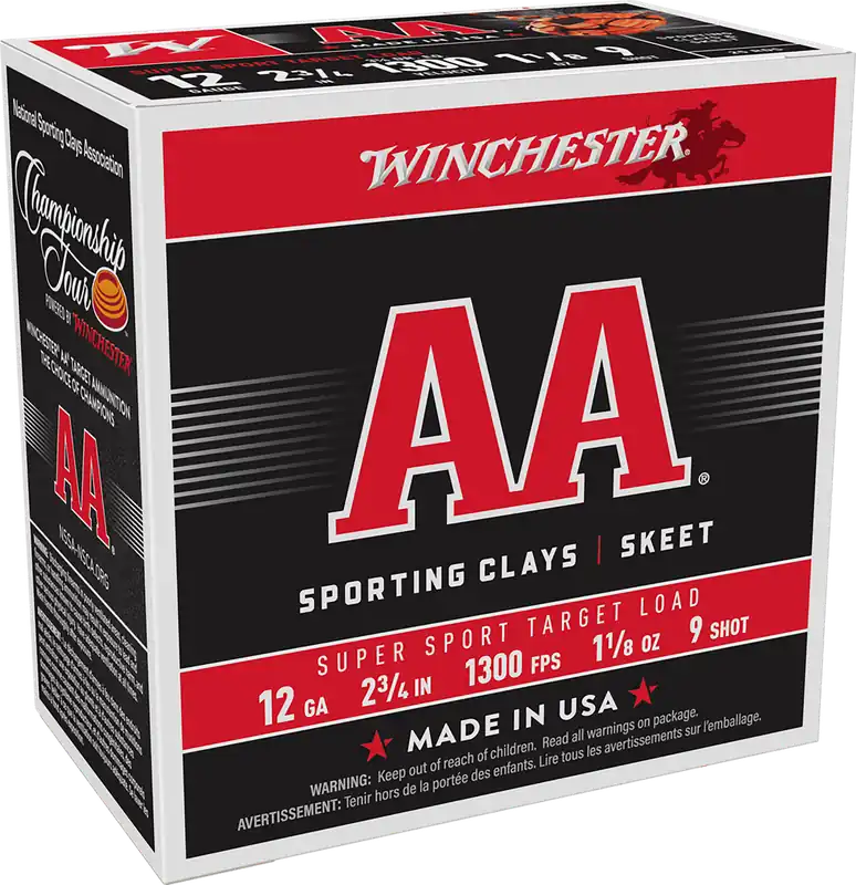 Winchester AA Super Sport 12 Gauge 9 Shot Ammo - 25 Rounds