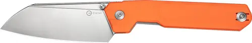G-10 Satin Civivi Knife with 4.14" Blade in Orange