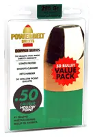 295GR Copper HP 50ct CVA PowerBelt Bullets .50 Caliber