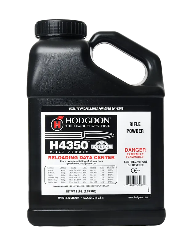 Hodgdon Extreme H4350 Smokeless Rifle Powder - 8 lbs
