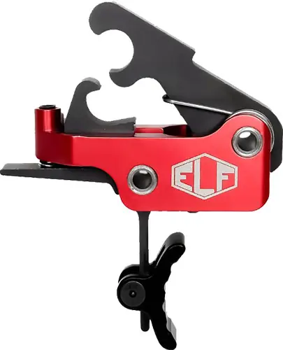 Curved 2.75-4 lbs Black Elfmann Trigger for AR Platforms