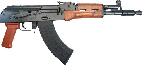 Pioneer Arms Hellpup AK Pistol with 7.62x39 Caliber and 2-30 Round Magazines, Wood Forearm