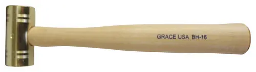 16 oz Brass Hammer by GRACE USA