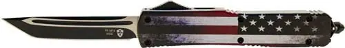 Black Tanto Templar Slim OTF Knife 3.1" US