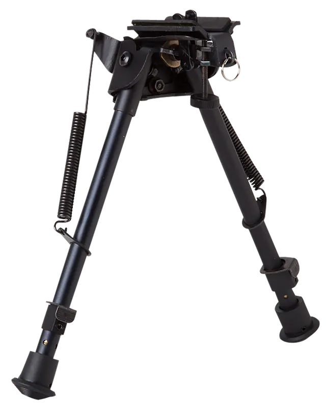 Firefield FF34024 Compact Bipod 9-14" Black Aluminum with Swivel Stud and Picatinny Rail Adapter
