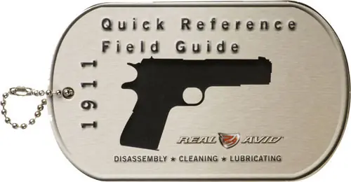 Real Avid 1911 Field Guide: Maintenance Cards