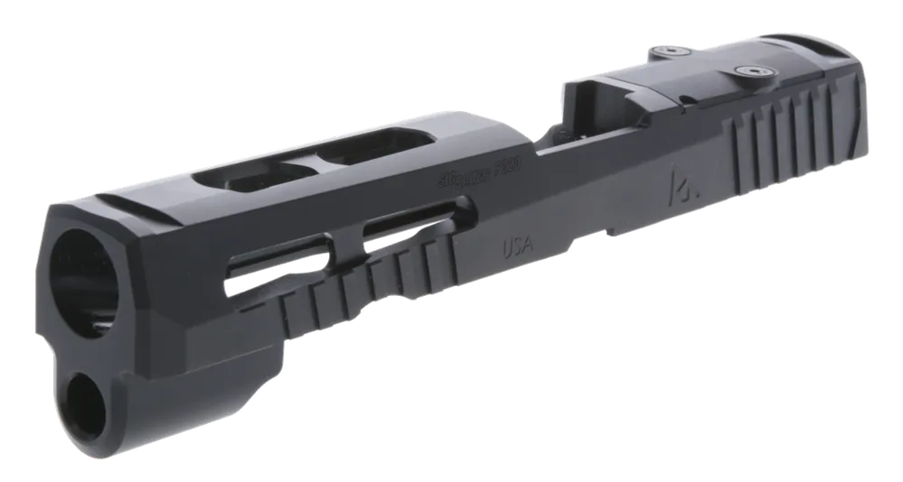 Rival Arms Optic Ready Slide for Sig P320 Full Size - RMR Cut, QPQ Black, 416R Stainless Steel