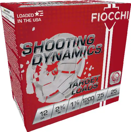 Fiocchi 12GA 2.75" #7.5 1200FPS 250RD Case 1-1/8OZ