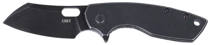 CRKT 5315KS Pilar Large Folding Knife with Black Stonewashed Blade and Handle