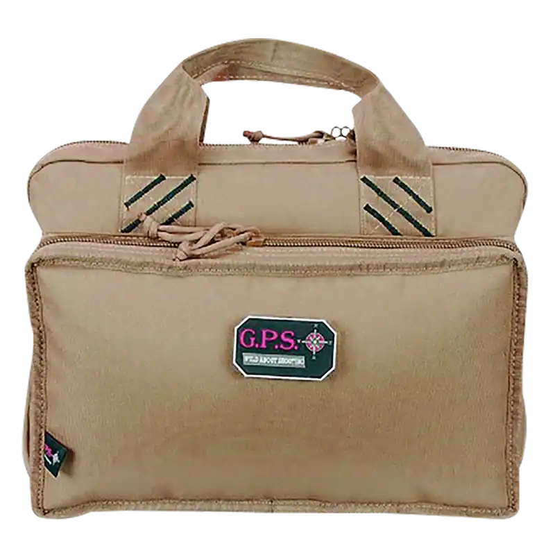 Quad Tan GPS Bag for 4 Handguns - 1310PCT Model