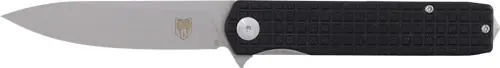 CobraTec Medium Cayden 3.25" Black/SS D2 Blade