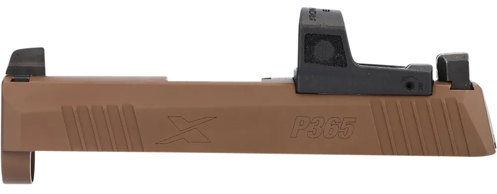 Sig Sauer P365X Slide Assembly with Optics Cut and XRAY3 Sights in Coyote Tan for 9mm 3.1" Barrel