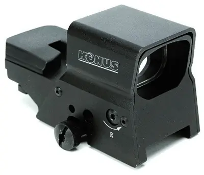Konus SightPro R8 2-5 MOA 1x39 Red/Green Dot Sight with 8 Reticles and Dual Rail