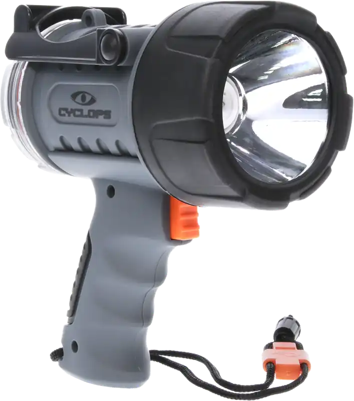 Cyclops CYC700WP Handheld LED Light - 350/700 Lumens, Red/Clear, Black/Gray ABS Polymer