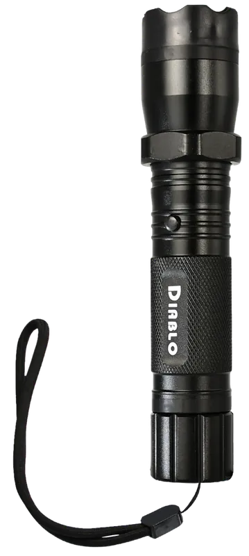SKYLINE USA INC TLSGGDD Diablo Black Aluminum Stun Gun with Flashlight