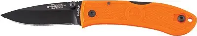 3" Blaze Orange KA-BAR Dozier Folding Hunter Knife