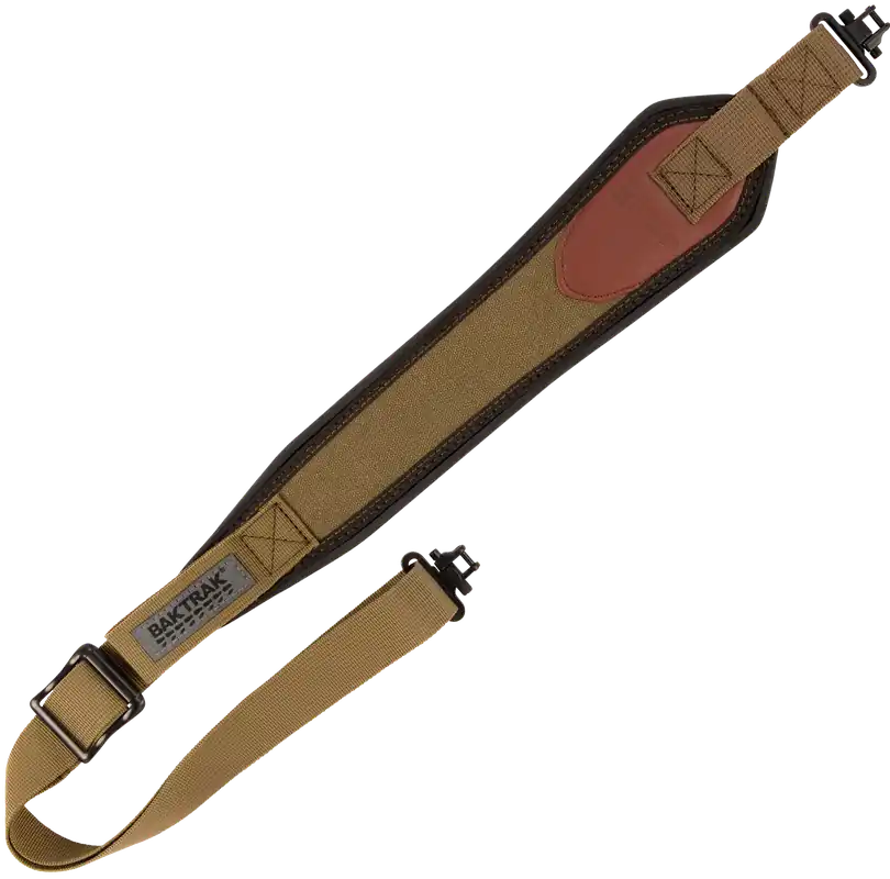 Heritage Cases 8110 Olive Canvas Long Gun Sling with Leather Trim, Adjustable 33"-46"