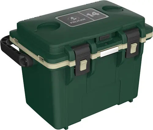 Pelican Coolers IM 14 Quart in Hunter Green/Tan - Dry Storage Solution