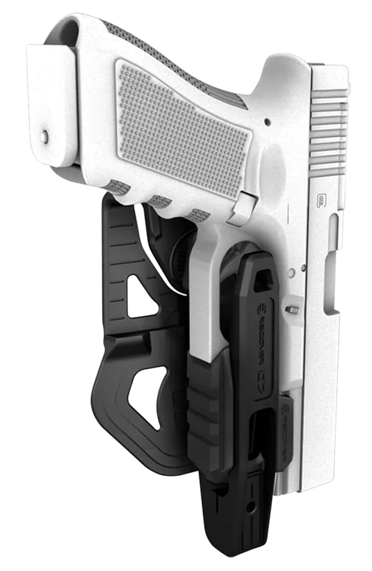 Recover Tactical G7 OWB Black Polymer Holster for Glock 17/19, Ambidextrous