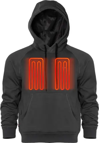 Men's Phase 2.0 Dark Gray Hoodie, XX-Large - Mobile Warming