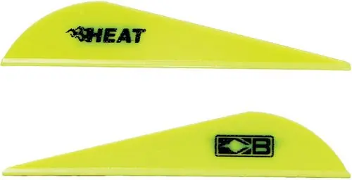 Bohning Heat Vane 2.5" Solid Neon Yellow 36-Pack
