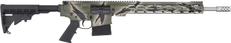 S/S 10RD Pursuit Green Camouflage AR10 Rifle .308 Win 18"