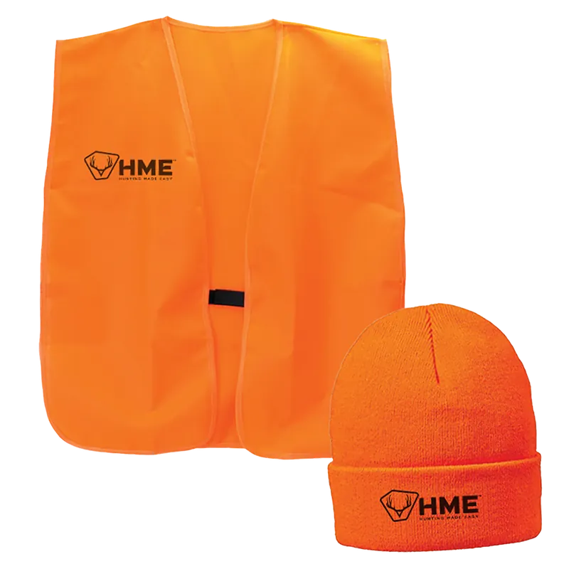 HME Safety Vest/Beanie OSFA - Orange Polyester