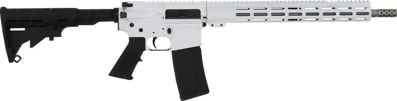 16" Stainless Steel Barrel White Gold Flake AR15 Rifle .223 Wylde