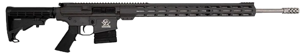 GLFA GL10243SSTNG .243 Win Rifle, 24" Stainless Barrel, Tungsten Cerakote, Adjustable Stock