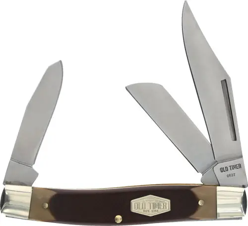 3" Stainless Steel Delrin Old Timer Senior 3-Blade Knife