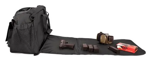 Deluxe Range Bag with Fold-Out Gun Mat - Black