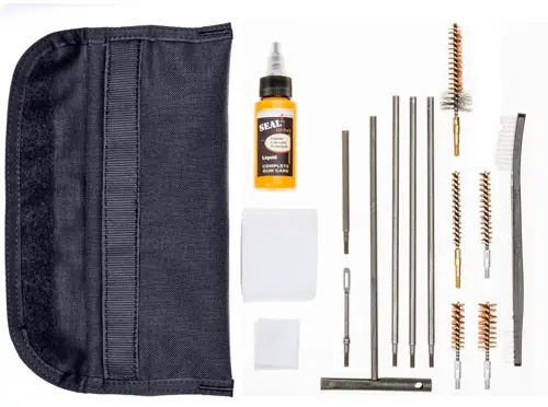 Universal GI Field Black Pouch Tactical Shield Cleaning Kit
