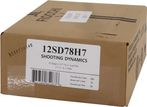 Fiocchi 12GA 2.75" 7/8oz #7.5 250rd Case - 1350FPS